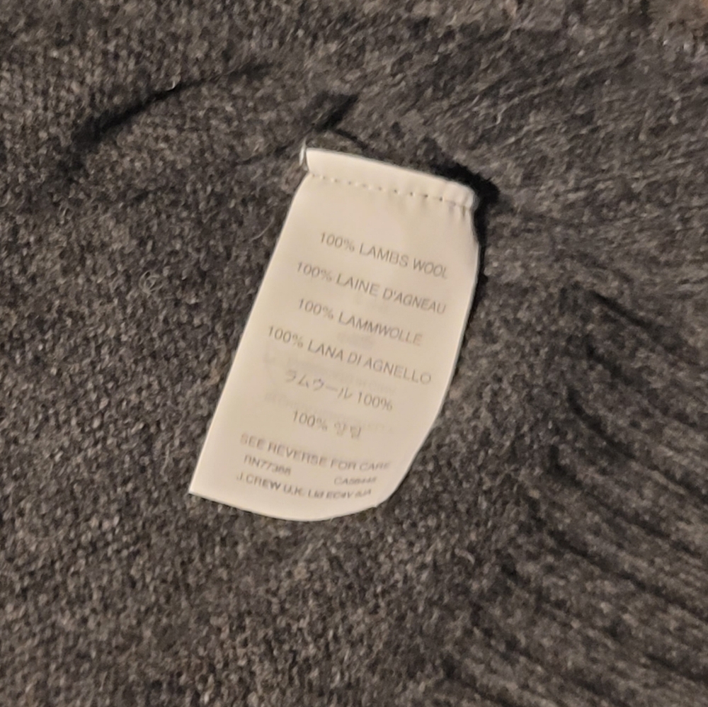 J Crew Lambswool Sweater NWT Size LT Office Preppy Neutral - Picture 5 of 5